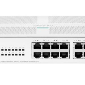 JFM Technology Front view of a white network switch with two rows of RJ 45 ports and a Switch Series 1430 label on the right side
