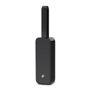 Black rectangular handheld device with a tall curved loophandle on top glossy finish small white logo near the bottom