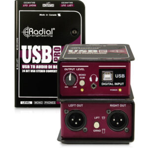 Caja Directa Radial Usb Pro Estereo Usb