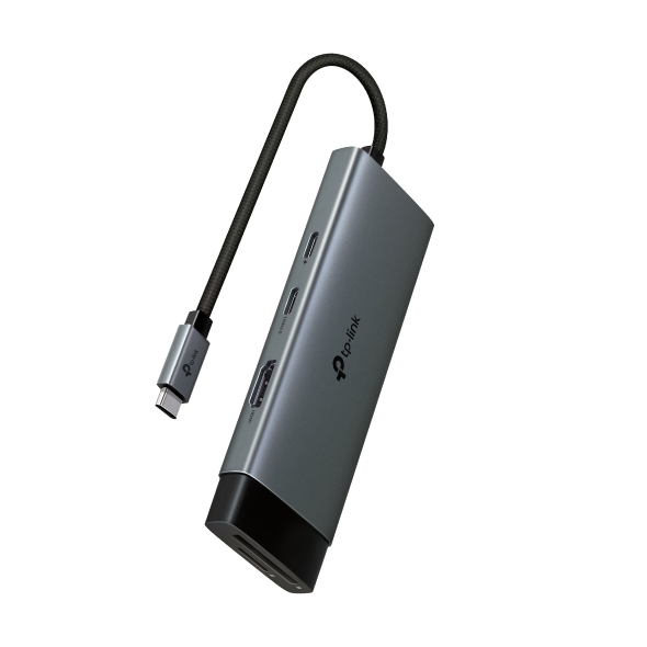 JFM Technology Polink USB C multi port hub with braided cable offering HDMI and USB A ports for laptops