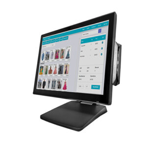 3nStar PTE0912-M10 sistema POS Todo-en-Uno 38,1 cm (15″) 1280 x 800 Pixeles Pantalla táctil Gris, Plata