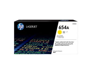 Tóner HP Cartucho de tóner original 654A LaserJet amarillo