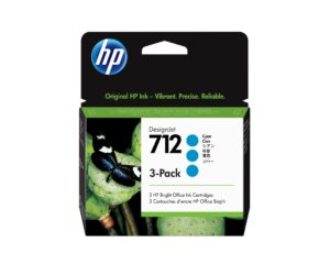 Repuesto para Impresora HP Cartucho de tinta DesignJet 712 de 29 ml, cian, pack de 3
