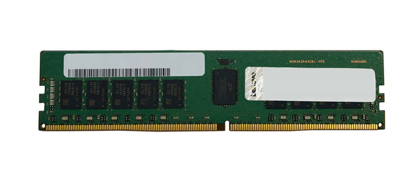 JFM Technology Green computer RAM DIMM with a gold edge connector and multiple memory chips on a green PCB