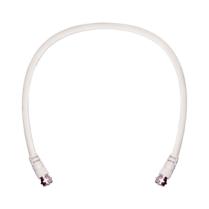 WILSONPRO / WEBOOST 950-602 Jumper Coaxial con Cable Tipo RG-6 en Color Blanco de 60.96 centímetros de Longitud y Conectores F Macho en Ambos Extremos. 75 Ohm de Impedancia.