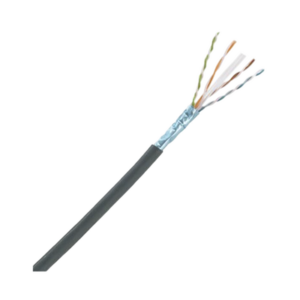 PANDUIT PUO6X04BL-CEG Bobina de Cable Planta Externa con Gel, de 4 pares, Cat6A, UTP, Color Negro, 305m