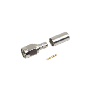 RF INDUSTRIES,LTD RSA-3000-C Conector SMA Macho de anillo plegable para cable RG-58/U, Niquel / Oro / Teflón.