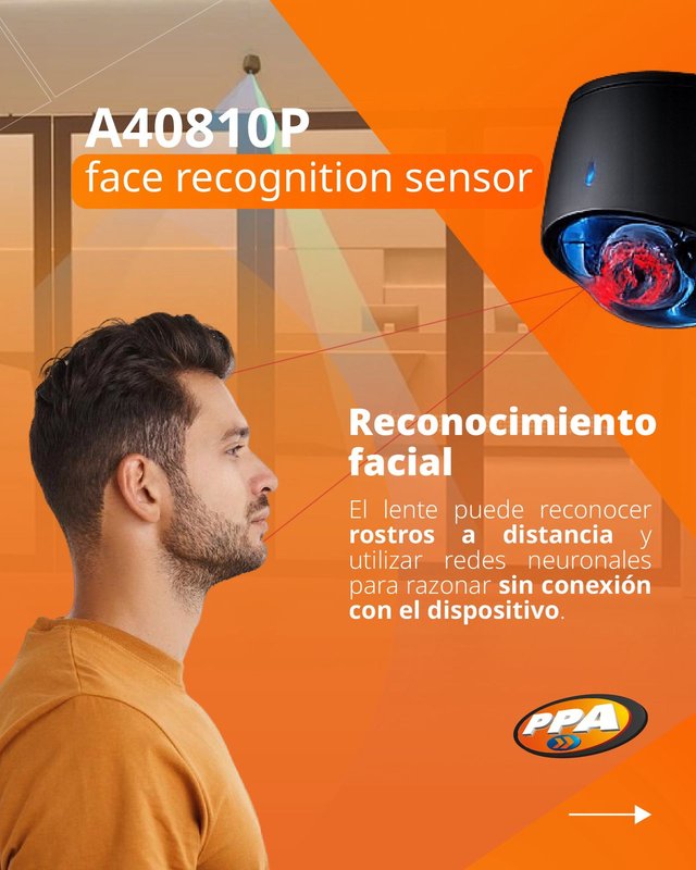 Sensor de Reconocimiento Facial PPA para Control de Acceso A40810P 1 JFM Technology Sensor de reconocimiento facial ppa para control de acceso a40810p