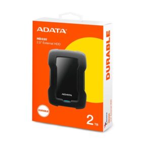 Disco duro externo ADATA HD330 2TB USB 3.2 antigolpes negro