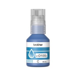 Botella de tinta Brother BTD100CMEX cian 5.000 páginas