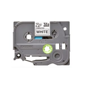 Cinta Brother TZE231G negro sobre blanco 8 metros