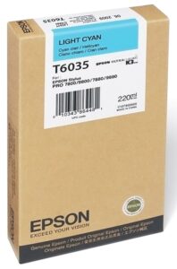 Cartucho de tinta Epson T603500 cian claro 220 ml