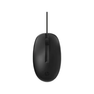 Mouse HP 125 Wired USB óptico ambidiestro negro