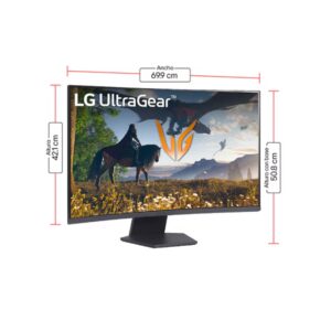 Monitor LG 32" 32GS60QC UltraGear 180Hz QHD 1ms gaming