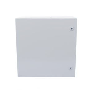 PRECISION PST-6060-30A Gabinete de Acero IP66 Uso en Intemperie (600 x 600 x 300 mm) con Placa Trasera Interior y Compuerta Inferior Atornillable (Incluye Chapa y Llave).